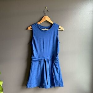 Elegant Blue Sleeveless Dress